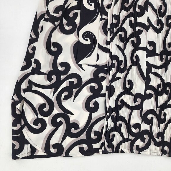 DIANE VON FURSTENBERG Diced Embellished Dress Silk Broken Waves Pockets - Picture 7 of 7